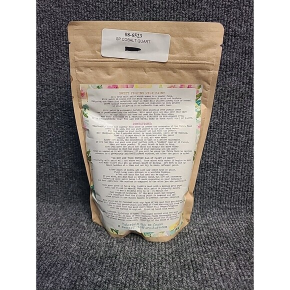 NEW Sweet Pickins Milk Paint 12Oz ( Makes 1 Quart) Cobalt Blue - Picture 3 of 3